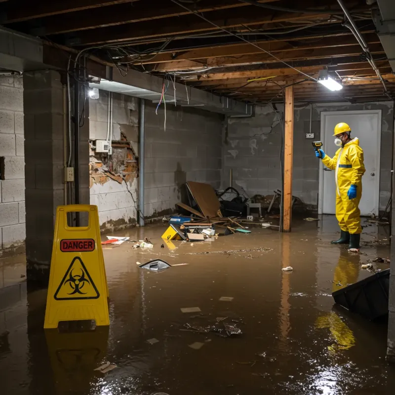 Flooded Basement Electrical Hazard in Kalawao County, HI Property