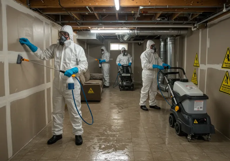 Basement Moisture Removal and Structural Drying process in Kalawao County, HI